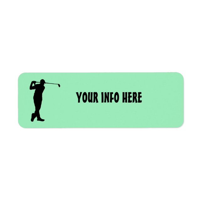 GOLFER RETURN ADDRESS LABELS (Front)