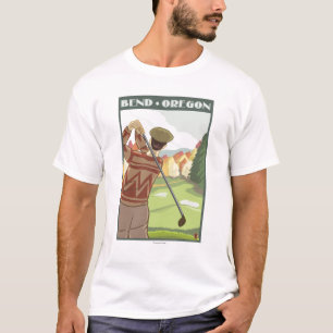 Golfer Scene - Bend, Oregon T-Shirt