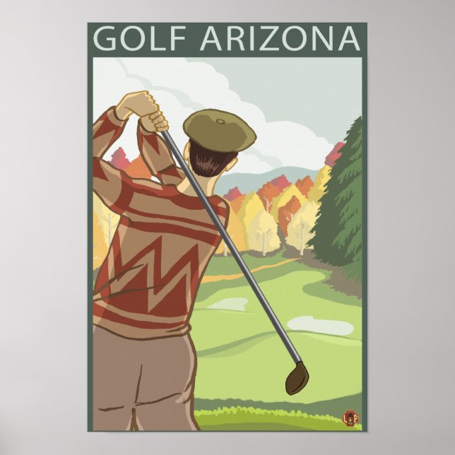 Golfer SceneArizona Poster (Front)