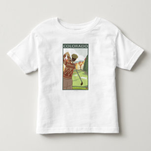 Golfer SceneColorado Toddler T-shirt