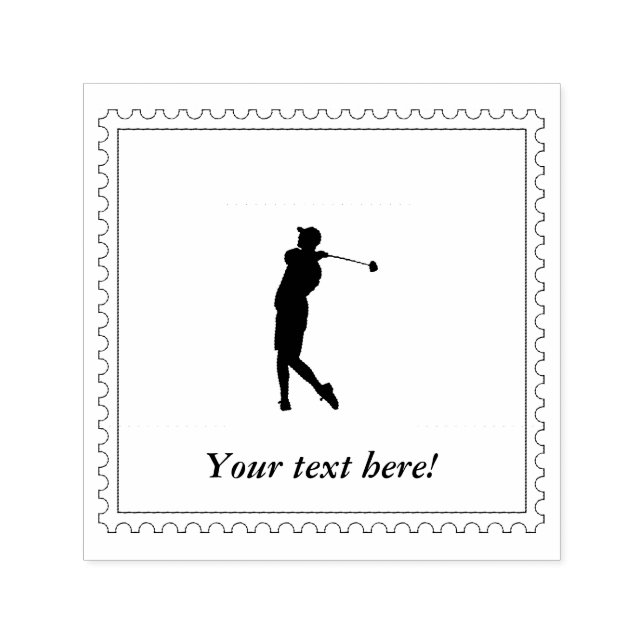 Golfer Self-inking Stamp (Design)