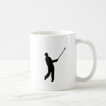 Golfer Silhouette Coffee Mug by Angel86 at Zazzle