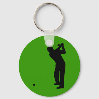 golfer silhouette keychain