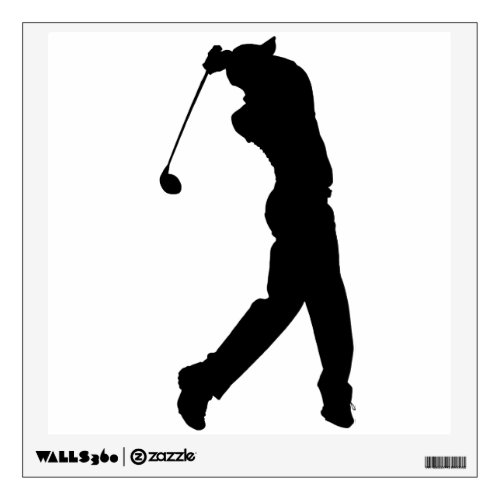 Golfer Silhouette Wall Decal