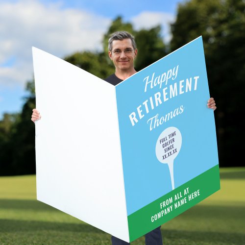 Golfer Since Retirement Card