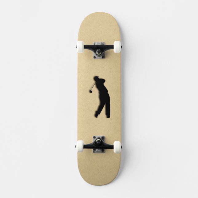 Golfer Skateboard Deck (Front)