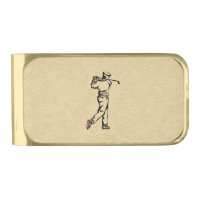 Golfer Sport Design Leather Look 