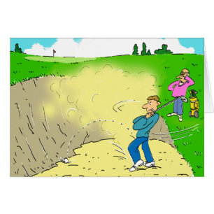 Golfer Stuck in a Bunker Cards