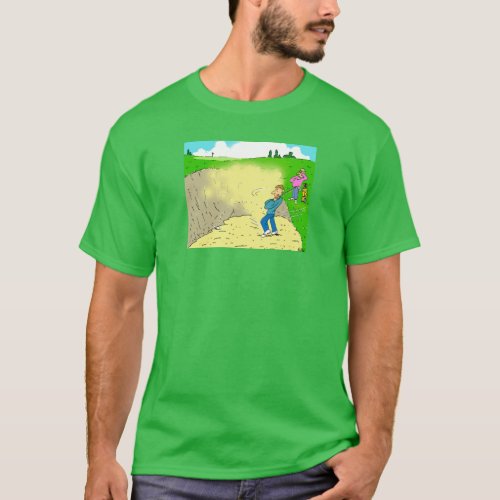 Golfer Stuck in a Bunker T_Shirt