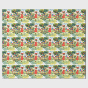 Golfer Texas Birthday Party on the course Wrapping Paper