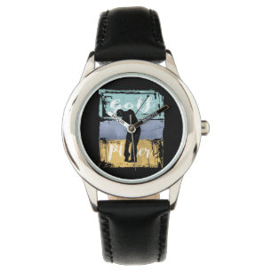 Golfer Vintage Retro Style Golf Watch