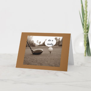 GOLFER'S 40th BIRTHDAY FUN Card