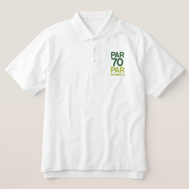 Golfers 70th Birthday Party Par 70 Shirts (Design Front)