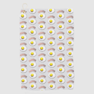 Golfer's Bacon and Egg Golf Towel