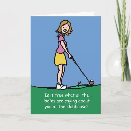 Golfers Birthday card