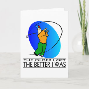 Golfer's  Birthday Card