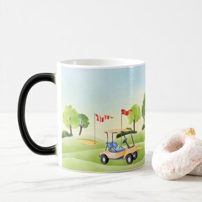 Golfer's Coffee Mug (With Donut)