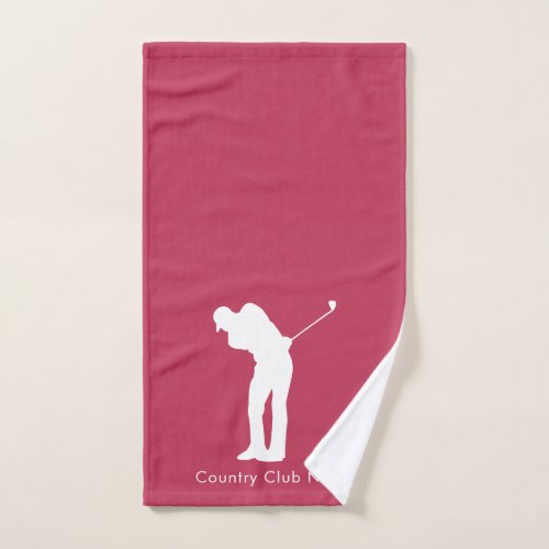 Golfers Country Club Golf Players Custom Hand Towel
