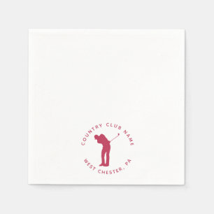 Golfers Country Club Players Custom Paper Napkins