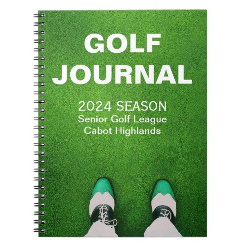 Golfers Customized Personal Golf Journal
