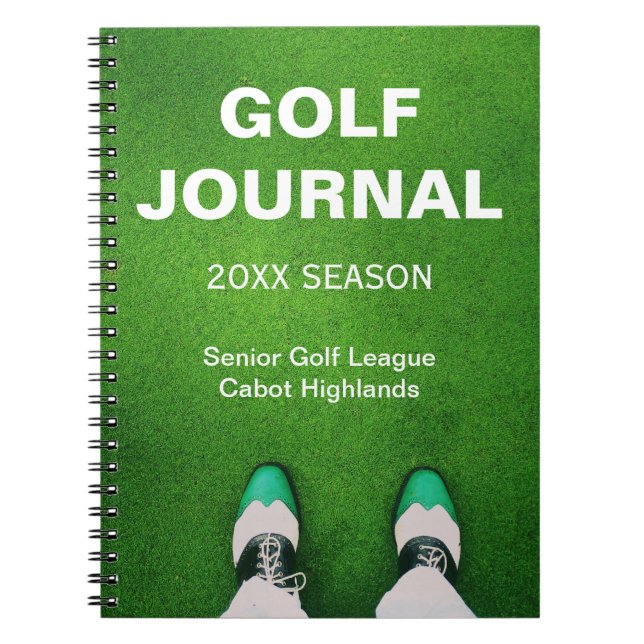 Golfer's Customized Personal Golf Journal (Front)