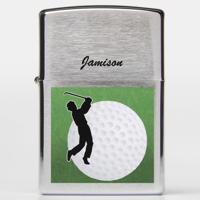 Golfer's Delight - personalize Zippo Lighter (Front)