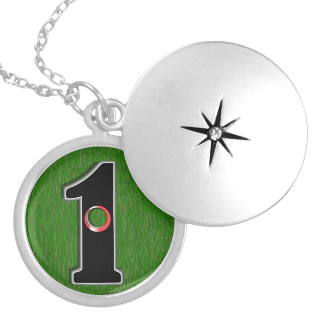 Golfer's Dream - Hole in One! Locket Necklace (Front)