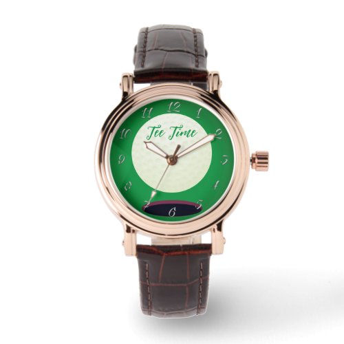 Golfers Gift  Tee Time Watch