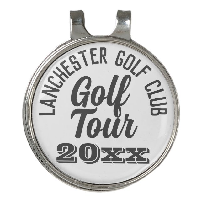 Golfers Golf Tour Golf Hat Clip (Front)