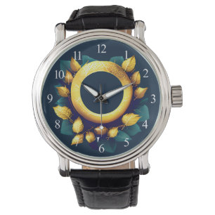 Golfers Green and Gold Wreath Watch