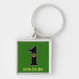 Golfers Hole in One. Luck or Skill? Keychain