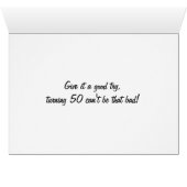 GOLFER'S HUMOR ON TURNING "50" (Inside Horizontal (Bottom))