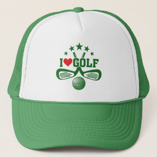 Golfers, I Love Golf Trucker Hat