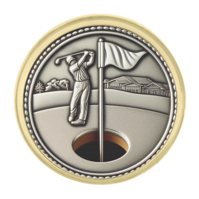 Golfer's Lapel Pin (Front)
