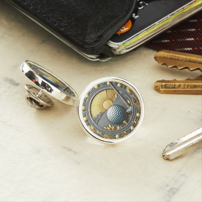 Golfer's Lapel Pin (In Situ)