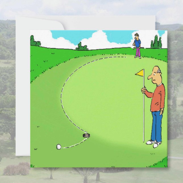 Golfer's Missed Putt Cartoon (Creator Uploaded)