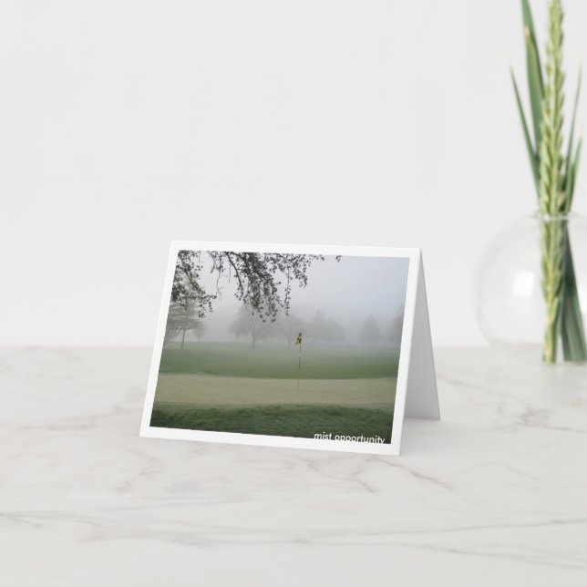 Golfers Mist Opportunity Notecard (Front)