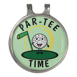 Golfers Par-Tee Time Golf Hat Clip