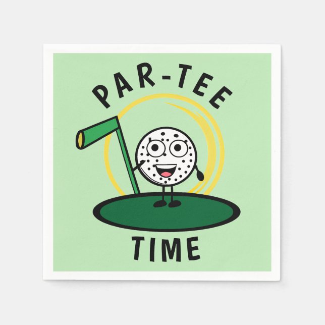 Golfers Par-Tee Time Napkins (Front)