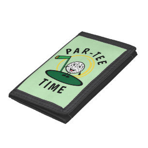 Golfers Par-Tee Time Trifold Wallet