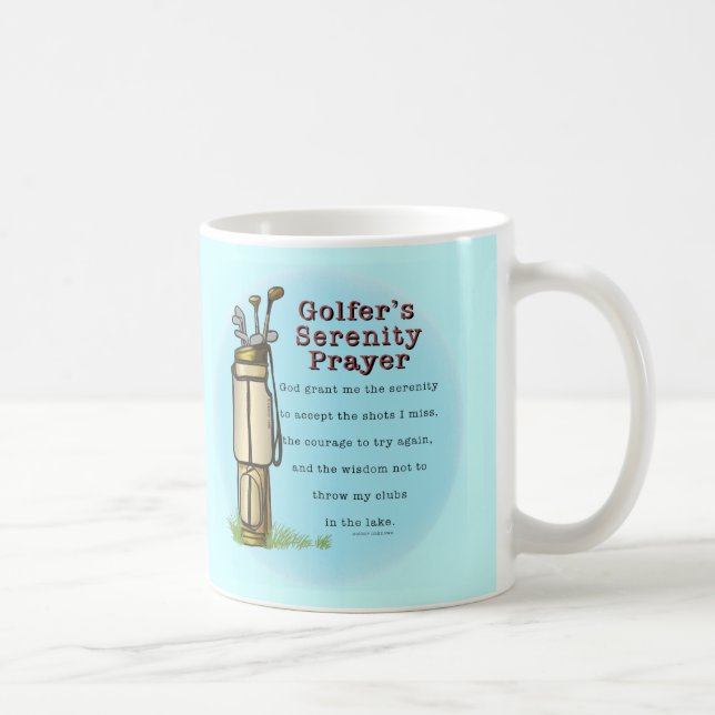 Golfers Prayer Coffee Mug (Right)