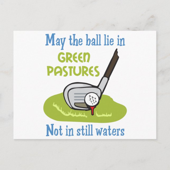 Golfers Prayer Postcard (Front)