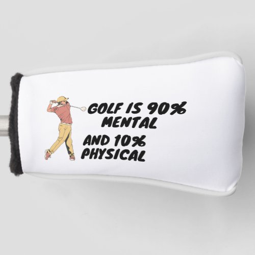 Golfers quotes golf head cover