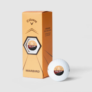 Golfer's Salmon Red Monogram Golf Balls