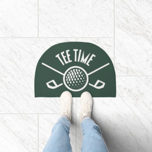 Golfers Tee Time Doormat