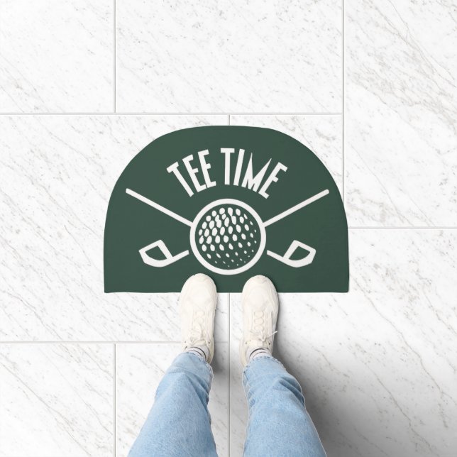 Golfers Tee Time Doormat (Indoor)