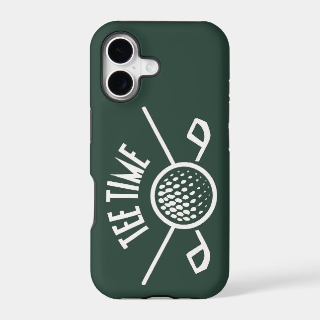Golfers Tee Time Iphone Case (Back)