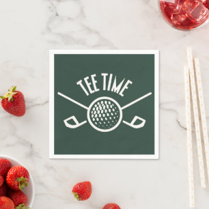 Golfers Tee Time Napkins