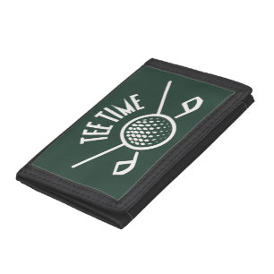 Golfers Tee Time Trifold Wallet