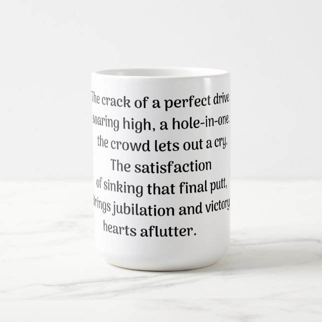  Golfer's thrill Coffee Mug (Center)